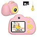 Kids Camera Gifts for 3-9 Year Old Girls,1080P HD Mini Rechargeable Children Shockproof Digital Front and Rear Selfie Camera Child Camcorder Waterproof 2.0” LCD Screen (Pink)