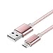 TekSonic [3 Pack] 3ft Heavy Duty Micro USB to USB Cable Nylon Braided Quick Charge Cable/Cord for Wall Chargers and Data Sync Cable Charge Compatible with Android, Samsung, HTC, LG, Nokia, Motorola