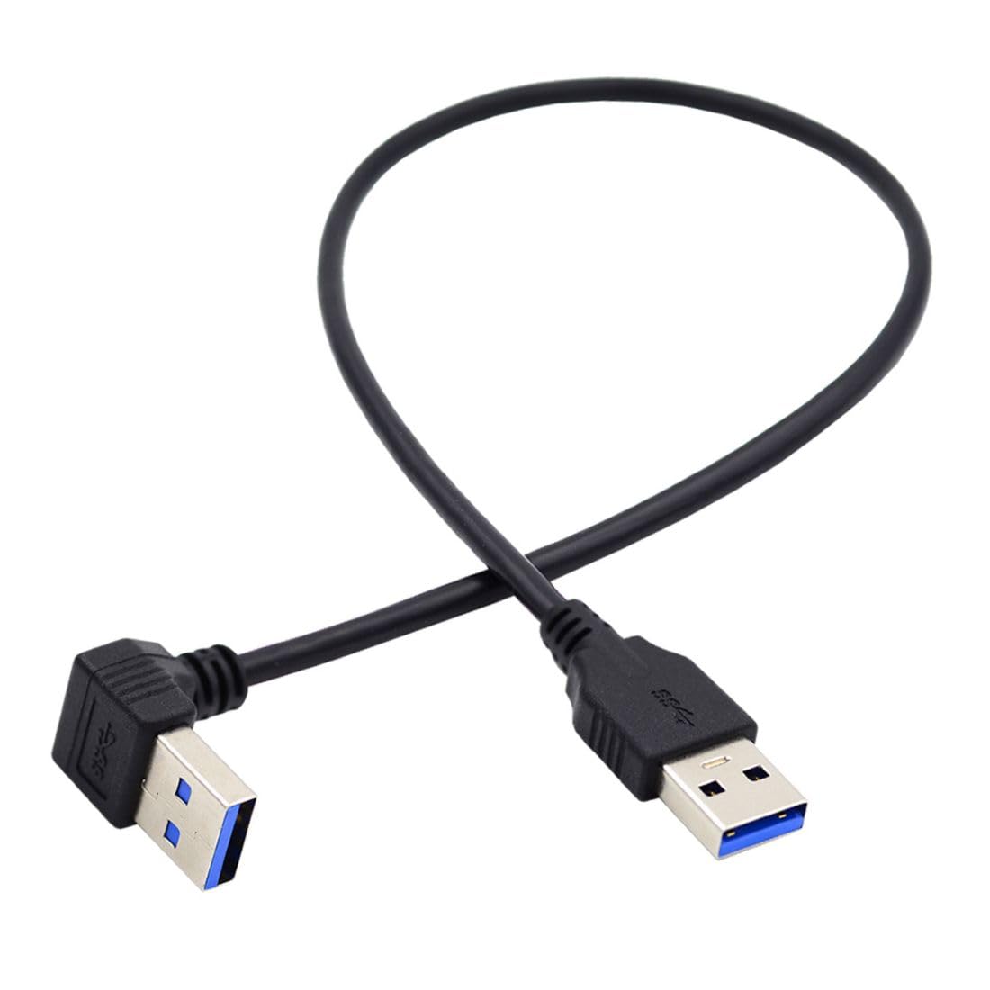 chenyang USB 3.0 Cable USB 3.0 Type A 90 Degree UP Angled Extension Data Cable 40cm
