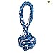 SunGrow Rope Ball Chew Toy for Cats, Kittens and Other Pets Made of 100% Natural Cotton - Cleans Teeth & Massages Cat’s Gums: Machine Washable - Completely Safe & Suitable for All Sizes & Ages