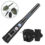 INTEY Metal Detector for Kids and Adults, Handheld Metal Detector for Beginner, 3 LED Indicator, 10.62'' Lightweight & IP66 Partially Waterproof, Pinpointer with Belt Holster
