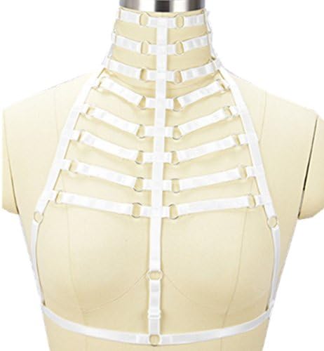 Efashionmx Womens Sexy Strappy Cage Bra harness Lingerie (White)