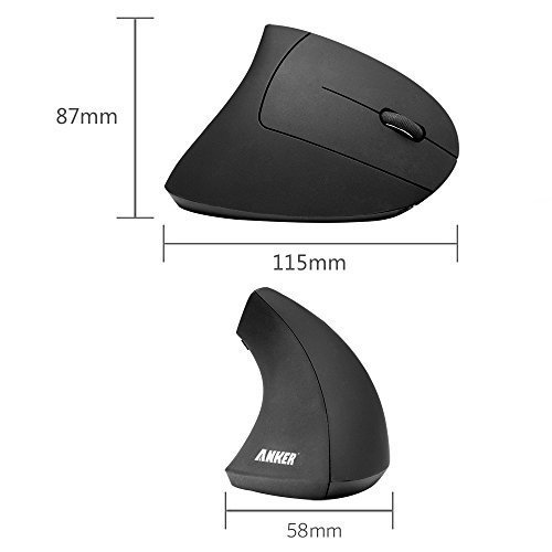 Anker-24G-Wireless-Vertical-Ergonomic-Optical-Mouse-800-1200-1600DPI-5-Buttons-Black