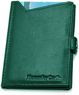 Leather Credit Cards Wallet Trifold Money Clip Mens and Womens Card Purse Slim Thin ID Cards Holder Front Pocket Wallet