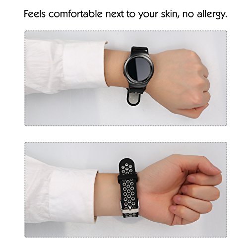 5 Universal+Width+Silicone+Replacement+Black+Grey