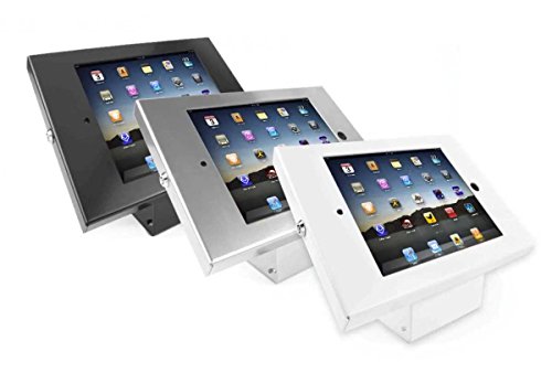Maclocks 101W202ENW Full Metal Jacket Kiosk with 45-Degree Mount for iPad 2/3/4, iPad Air, iPad Air 2 (White)
