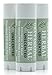 Unscented Lip Balm, Herbal Healing Lip Balm, Balm for Perioral Dermatitis, Very Dry Lips, Natural Fragrance Free Beeswax (Unscented Pack of 3)