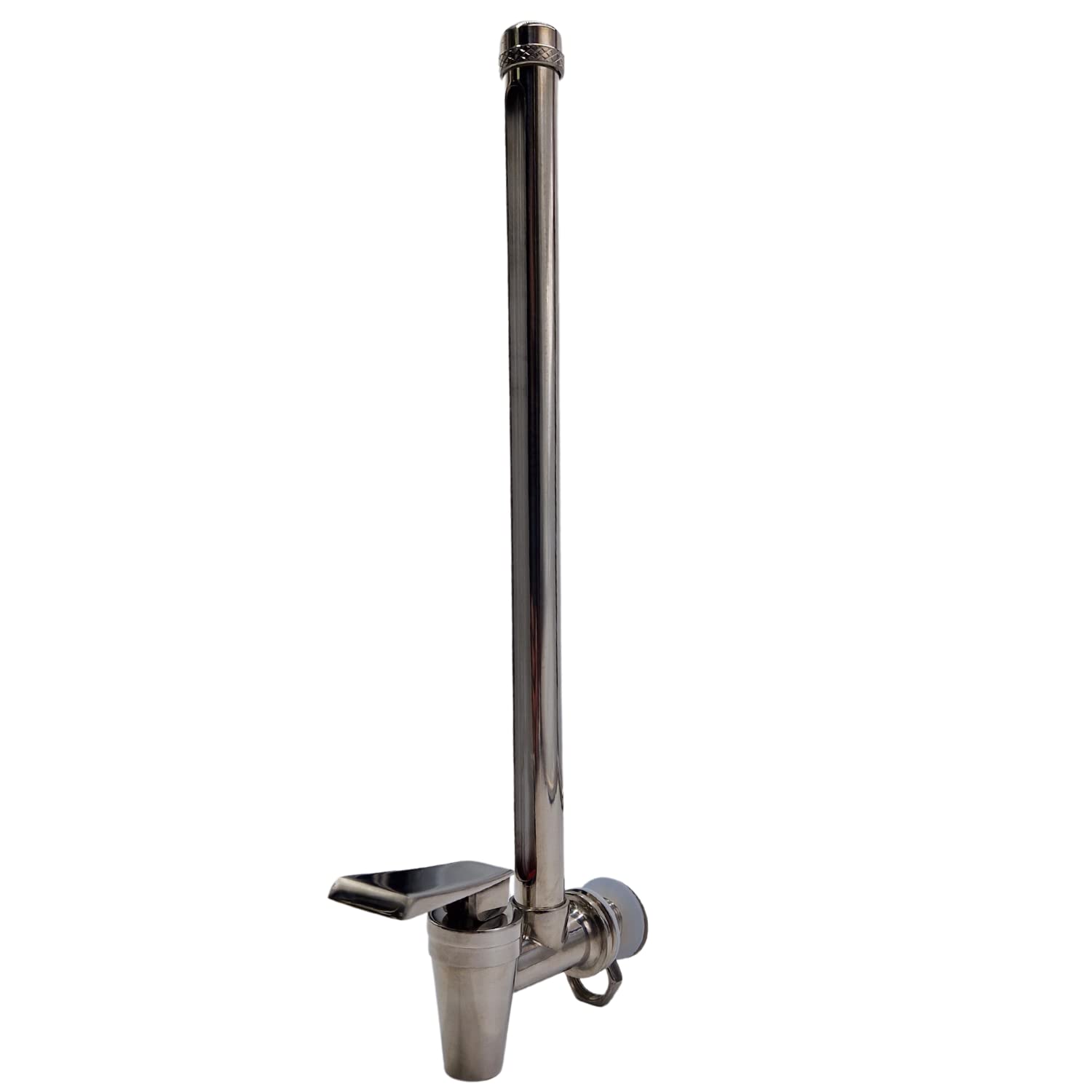 Finerfilters Stainless Steel Spigot Tap with Water Level Sight Glass for 8.5L Systems - Fits British Berkefeld, Berkey and Other Gravity Water Filter Systems, Drinks dispensers, Water Butts