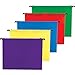 Staples Poly Expanding Hanging File Pockets, Letter, Assorted, 5/Pack (2 Packs of 5)