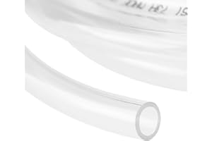 YOUHO 20 Feet PVC- 1/2" ID Clear Vinyl Tubing Food Grade Multipurpose Tube for Beer Line, Kegerator, Wine Making, Aquaponics, Air Hose