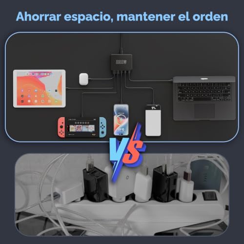 Sefitopher 330W USB C Charger, PD 100W Fast Charger 10 Port GaN III Charging Station, USB-C Power Supply GaN Charger for MacBook Pro/Air, Laptop, iPhone 17/16 Pro/iPad