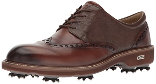 ECCO Men's Luxe Golf-Shoes, Bison/Stone, 44 EU/10-10.5 M US