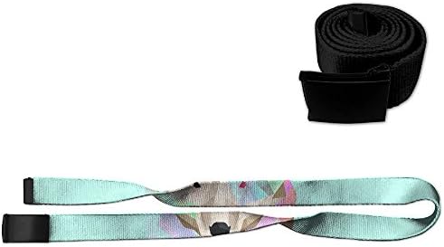 Abstract Wolf Men's Braided Elastic Stretch Belt