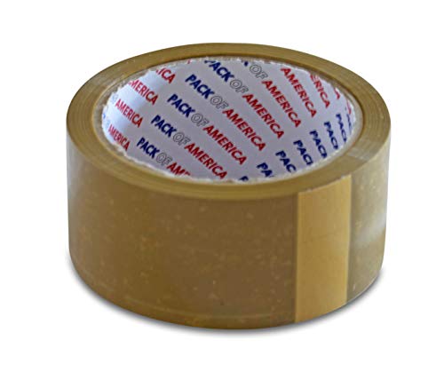 Pack of America 36 Rolls Brown Packing and Shipping Tape 55 Yards 2" 1.8 Mil Multipurpose Economical Natural Rubber for Moving Boxes, Carton Sealing, Home & Office Mailing, Commercial Warehouse Depot - Thumbnail 3