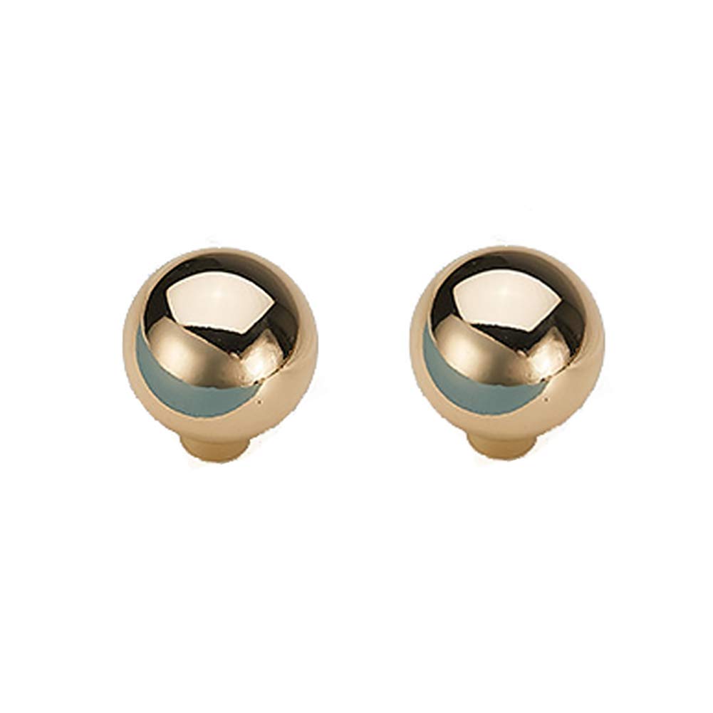 Dreneco 2 Pack Door Knobs Drawer Knobs Cupboard Knobs Drawer Handles Cupboard Handles Cabinet Pulls (Single Hole, Gold)