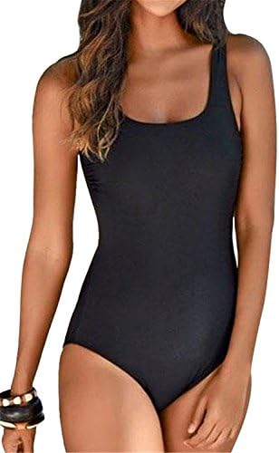 FIYOTE Womens Gradient Color Crisscross Low Back One Piece Swimsuits Swimming Costume