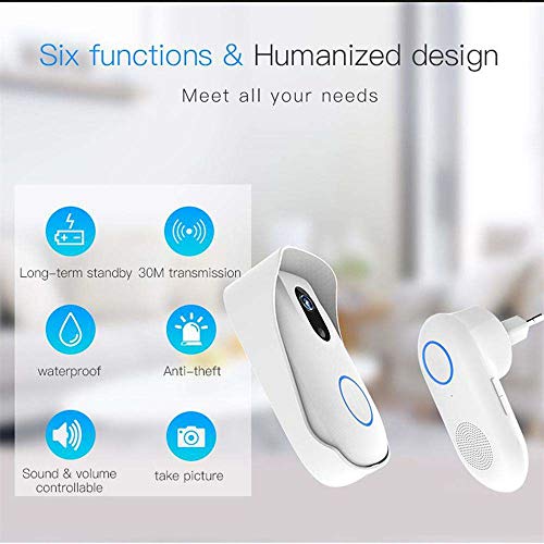 WiFi Video Doorbell, Miya Waterproof Smart Doorbell HD Home Security Camera with Cloud Storage Night Vision Real Time Two-Way Audio Smart HD Camera Viewer Intercom App Control for iOS and Android - Thumbnail 4