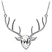 Hen night Elk Necklaces Austrian Crystal Act The Role Ofing is Tasted a Woman's Valentines Gift Antlers Clavicle Chain Necklace Milu Deer