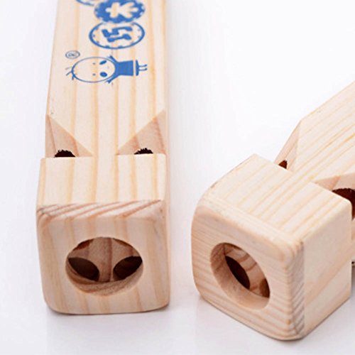 Solvang 2PACK Wooden Train Whistles Train Whistle Party Favors Party Noisemakers - Thumbnail 2