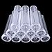 Canomo 60ml Floral Water Tubes Large Plastic Flower Vials with Caps for Flower Arrangements, Clear, 4 inches(12 Pack)