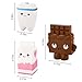 3 Pack Kawaii Jumbo Slow Rising Squishies, Scented Squishy Chocolate Bar, Tooth, Milk Carton Toys For Kids or Stress Relief by FidgetKit