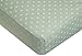 American Baby Company 100% Cotton Percale Fitted Crib Sheet for Standard Crib and Toddler Mattresses, Celery Dots