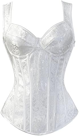Amazon.com: Corset Bustier Tops for Women with Straps Plus Size