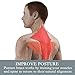 Posture Corrector for Men & Women That Provide Back Support Brace, Improve Thoracic Kyphosis, Prevent Slouching | Under Clothes Upper Back Brace | Adjustable Size (Large)