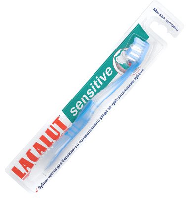 Lacalut Sensitive Toothbrush - White - Manual - Adults with Sensitive Teeth