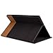 kwmobile Case for Sony Xperia Tablet Z4 - PU Leather and Canvas Protective Cover with Stand Feature - Anthracite Light Brown