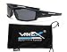 Vertx Men's Polarized Sunglasses Sport Cycling Outdoor w/ Free Microfiber Pouch – Black Frame – Smoke Lens