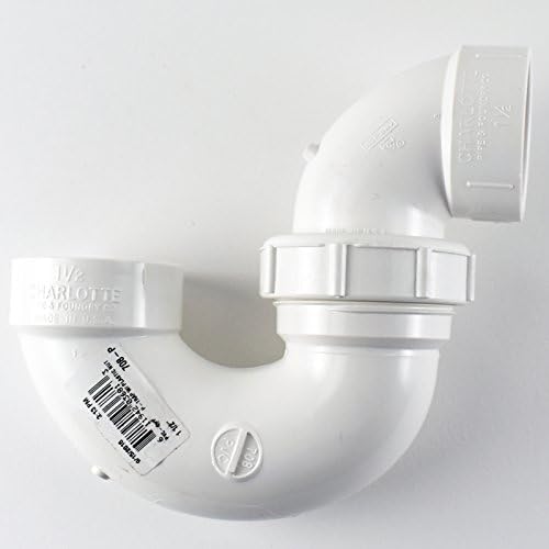 Charlotte Pipe & Foundry PVC 00708P 0800HA 1-1/2-In. Schedule 40 PVC Adjustable P-Trap With Union - Quantity 40