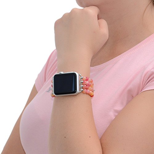 Jade Apple Watch Band 38mm - 42mm / Apple Watch Accessories, Apple Watch Strap, iWatch Band, Lugs Adapter, No-clasp, Stretch Fit