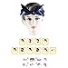Alotpower Handkerchiefs Cotton Bandanas Headbands 12 pack,White