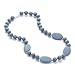 Consider It Maid Silicone Teething Necklace for Mom to Wear - FREE E-BOOK - BPA FREE and FDA Approved - Peas in a Pod (Grey)