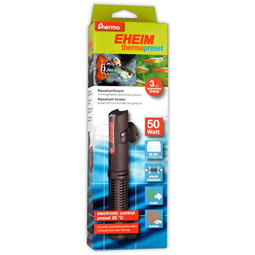 Eheim Thermopreset Heater 50W preset to 25c (for aquariums 2560L