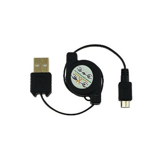 niceeshop Universal Retractable USB Data Cable with Micro USB Plug (For Palm, BlackBerry, Motorola, LG, Samsung, Nokia and More)