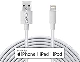 [Apple MFI Certified] 10ft Lightning Cable by UltimateBundle, iPhone Charger, Most Durable USB Charging Cord Ever Made for iPhone X/8/8 Plus/7/6s/6/iPad (White)