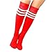 Kids Soccer Socks 4 Pack Boys Girls Cotton Team Socks Teens Children Soccer Socks (Shoe size 1-5 and Ages 8-11, Rainbow1)