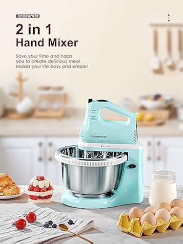 in Hand Mixers Kitchen Electric Stand mixer with bowl Quart, electric  mixer handheld for Everyday Use, D