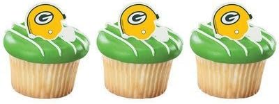 Green Bay Packers Cupcake Rings 24 Count