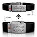ROAD iD Personalized Medical Identification Bracelet - Premium ID Wristband with Medical Alert Badge - Silicone Clasp