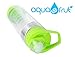 NEW AquaFrut Bottom Loading Fruit Infuser Water Bottle - BPA Free Tritan Plastic - Leak Proof - 24 OZ - Infusion Recipe eBook (Green)