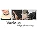 Leather Choker Collar For Women,Sexy Soft PU Leather Choker Necklace (Black)