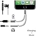 2 in 1 Lightning to 3.5mm Headphone Jack Adapter, iAbler Charger and 3.5mm Earphone Jack Cable Adapter AUX (No Music Control) for iPhone 7 / 7 Plus Converter For iPhone7 7plus