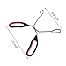 QAAQS Scissor 18/8(304) Stainless Steel Tongs With Plastic Silicone Kitchen Food Baking Bread Clamp BBQ Grilling Barbecue Black Tongs 9 ½ Inch (3 Pieces)