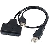 USB 2.0 to SATA Serial ATA 15+7 22P Adapter Cable For 2.5