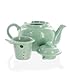 Amsterdam 2 Cup Ceramic Teapot with Infuser - Sea Foam - 23oz | Small Teapot for Loose Leaf Tea | Ceramic Teapots for Tea Party | Porcelain Tea Pot with Strainer | Dishwasher & Microwave Safe