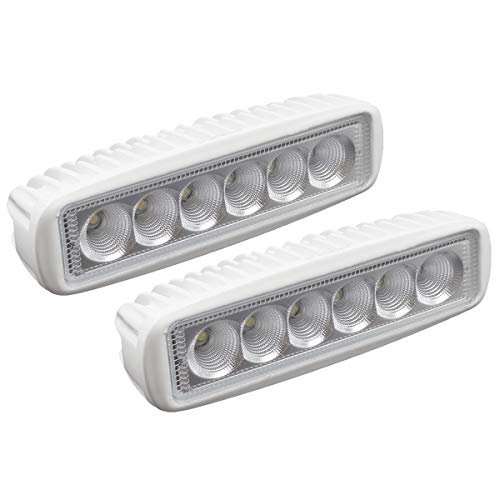 WOWLED LED Deck Lights (Flood Light) DC 12V 18W (2 Pack), Flood Lighting Cold White