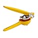 Lemon Juicer Squeezer Zinc Alloy Yellow With Silicone Handles 15' Length - By Depot Globe
